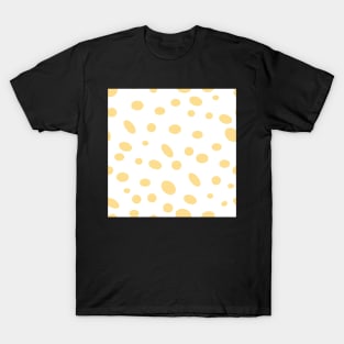 Seeing Spots yellow on white T-Shirt